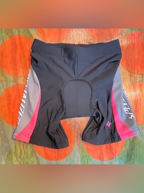 Specialized Padded Road Cycling Bike Shorts Womens Medium Black Gray
